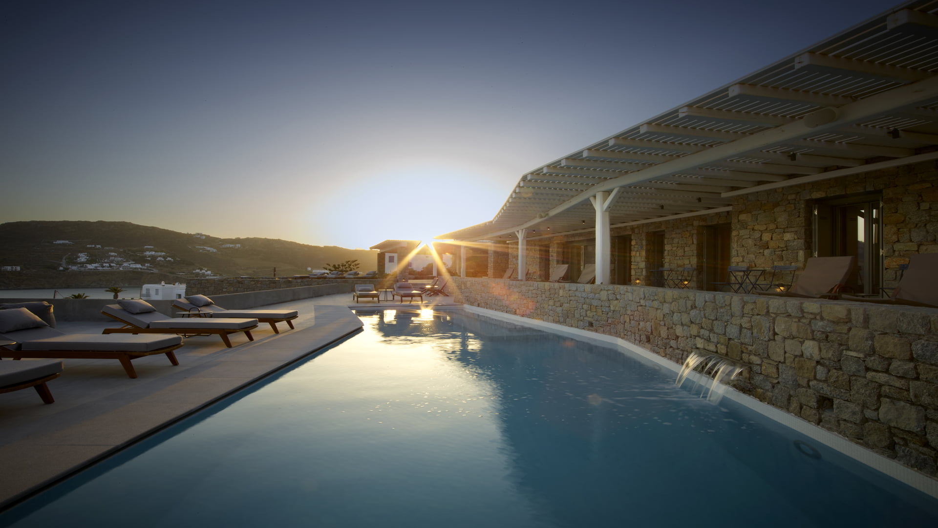 seaside villa mykonos - villas mykonos rent - blue sapphire