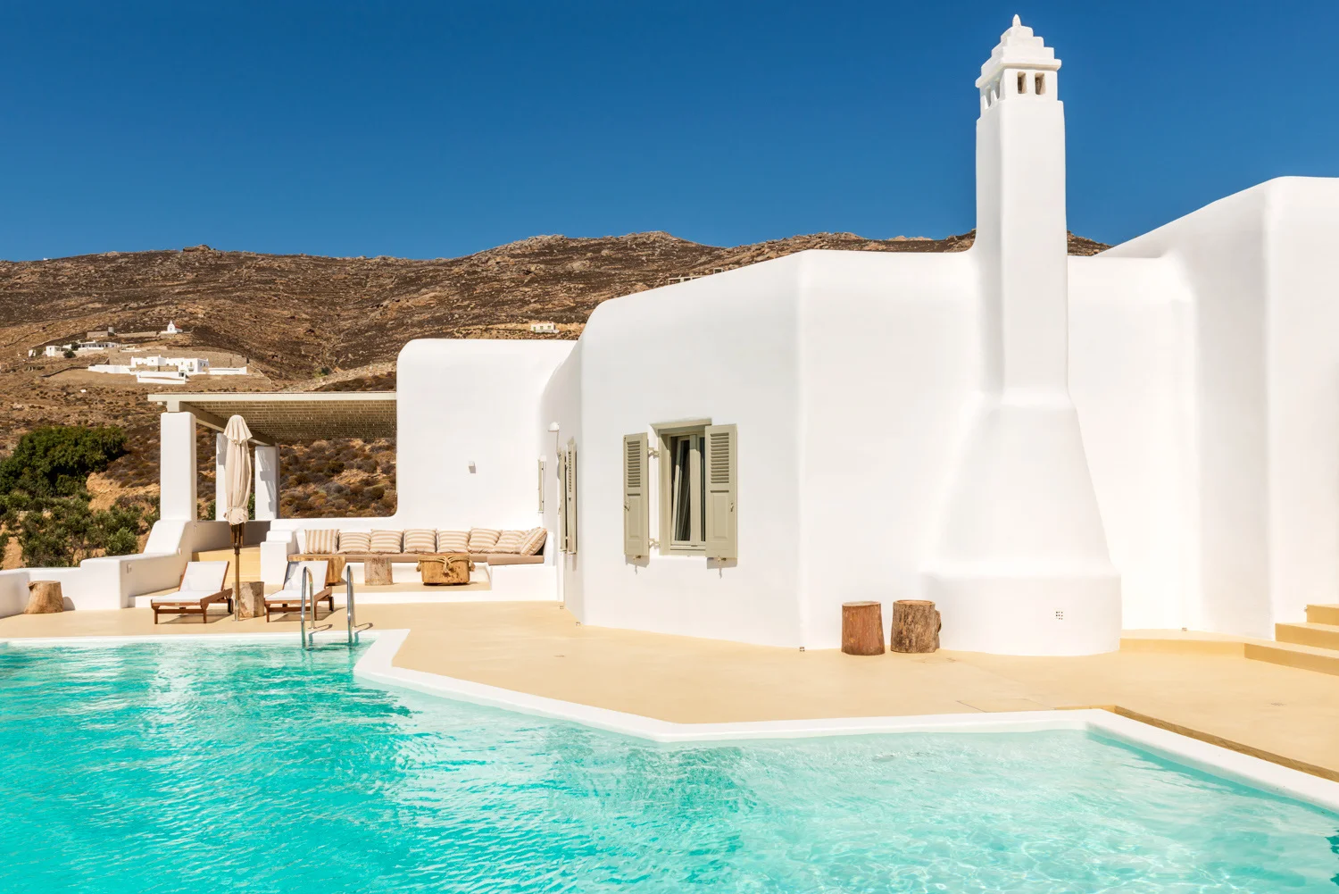 billionaire villas - billionaire mykonos - villa ftelia pool