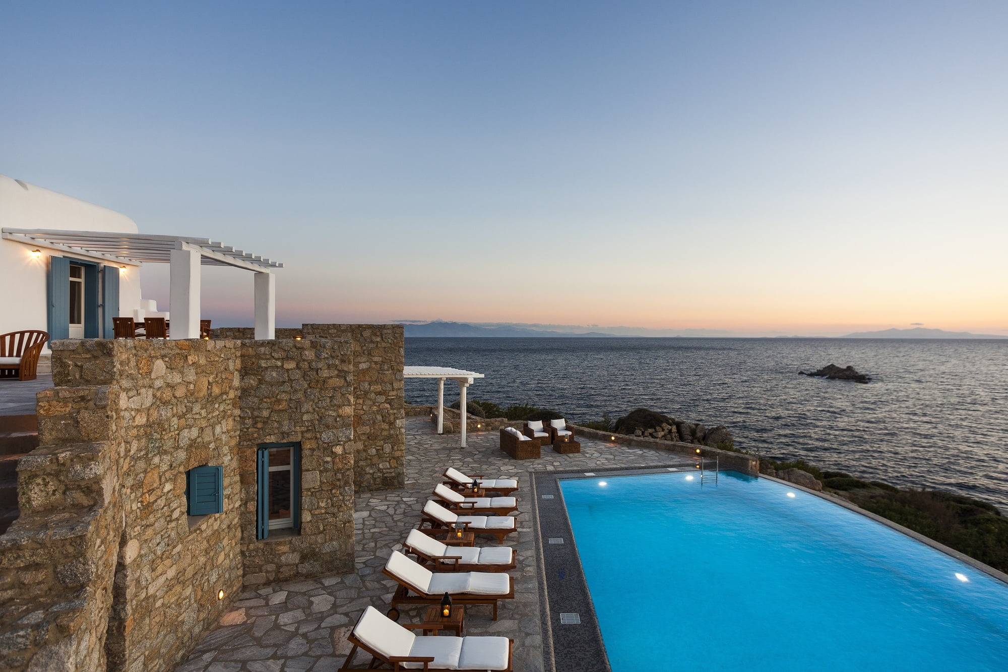 the mykonos villas - scorpios mykonos villa pool