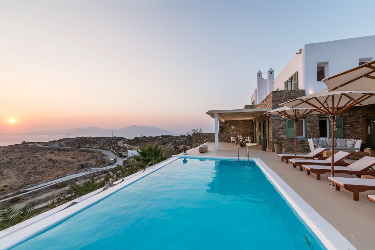 long duration rentals mykonos - villa tower mykonos